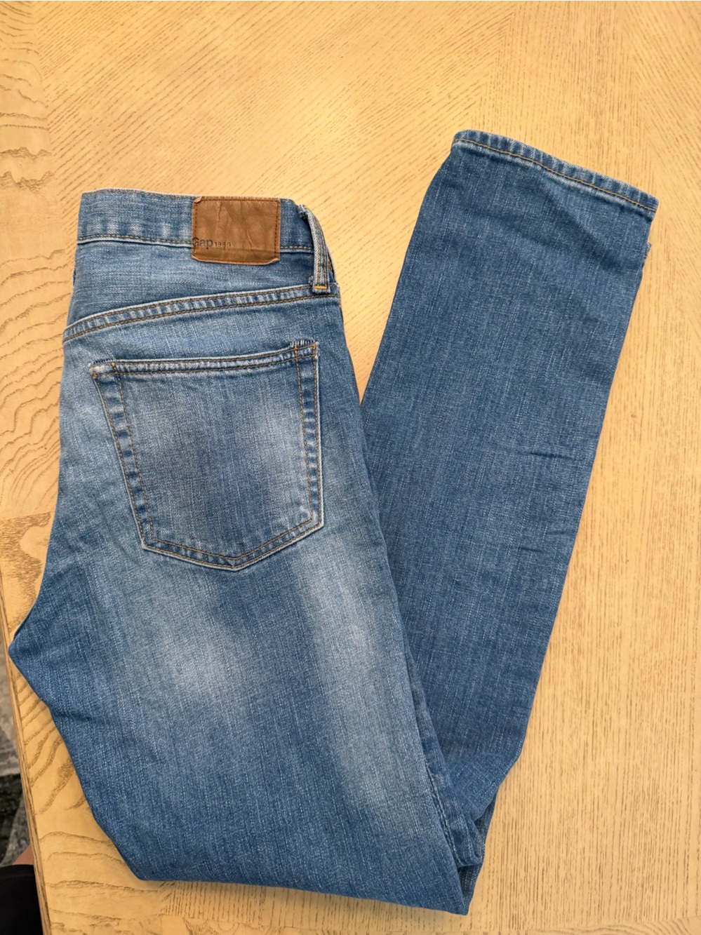 Classiccore Preppy Streetwear Gap 1969 Light Blue Denim Skinny Fit Jeans 31x32 - Picture 3 of 11